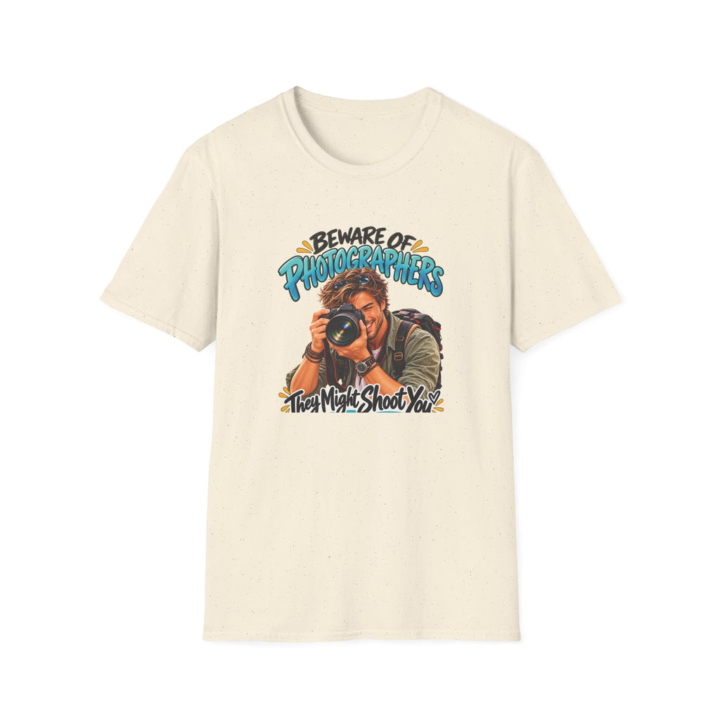Copy of Beware of Photographers – They Might Shoot You | Funny Photographer T-Shirt