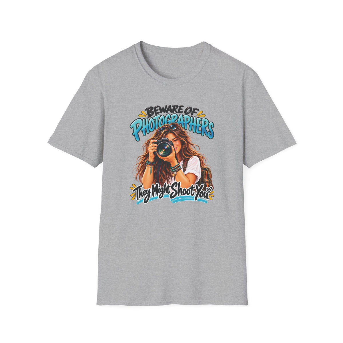 Beware of Photographers – They Might Shoot You | Funny Photographer T-Shirt