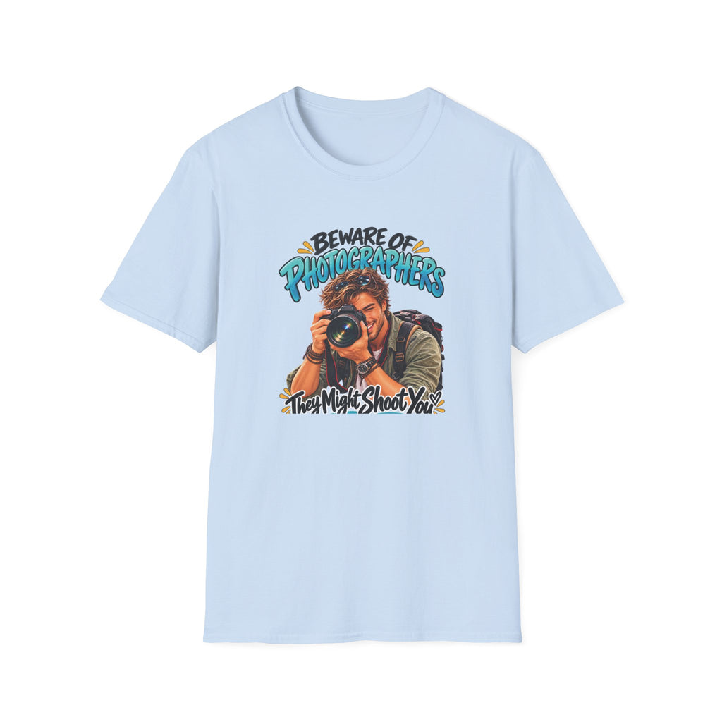 Copy of Beware of Photographers – They Might Shoot You | Funny Photographer T-Shirt